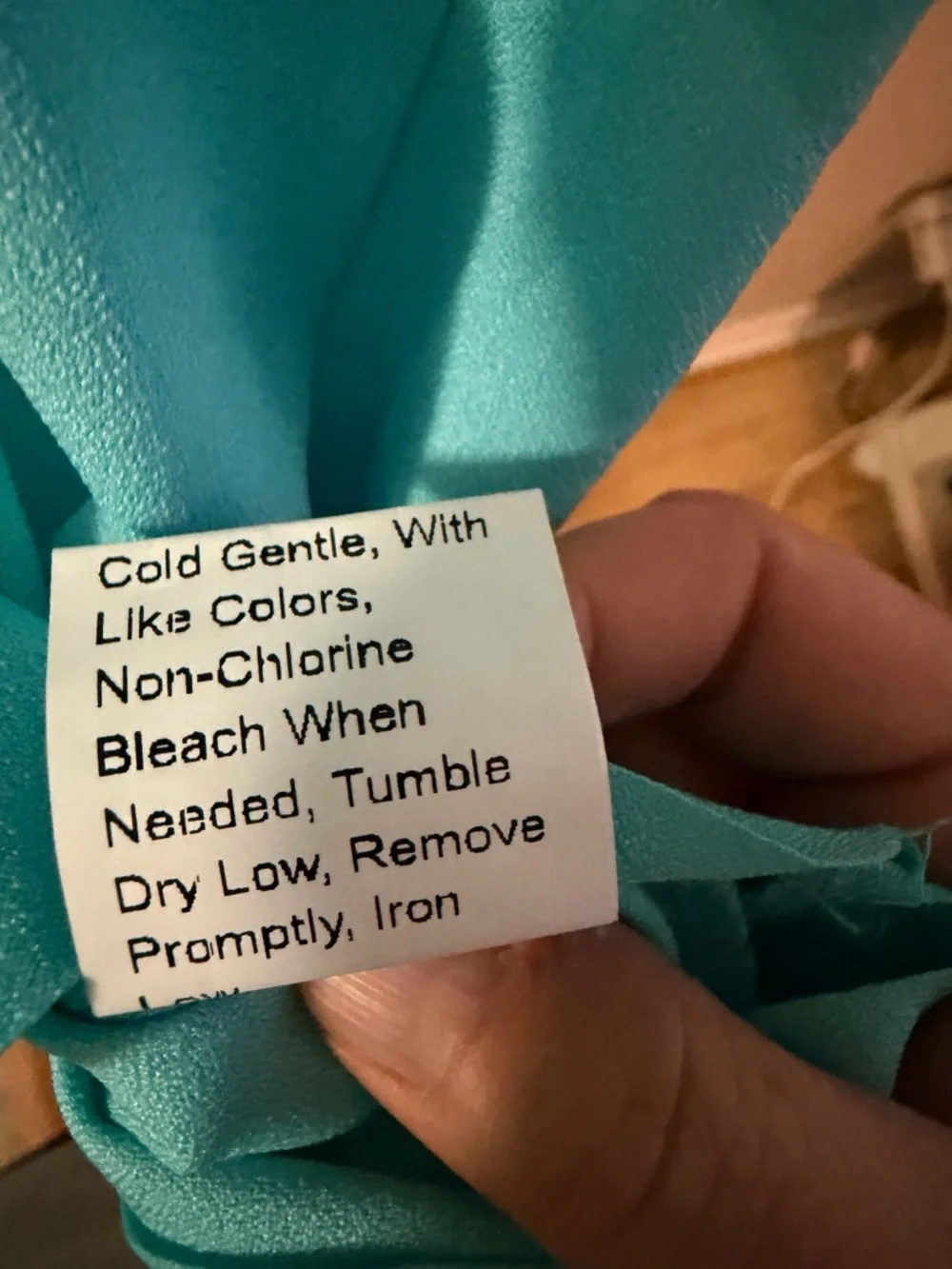 NWOT, XL Women’s SHEIN Scalloped Sleeve Aqua Blue Shell Tunic Dress - Picture 5 of 6